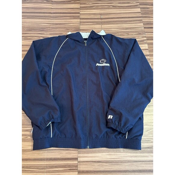 Mens Penn State Russell Athletic Team Issue Jacket Full Zip size Large - Picture 1 of 5